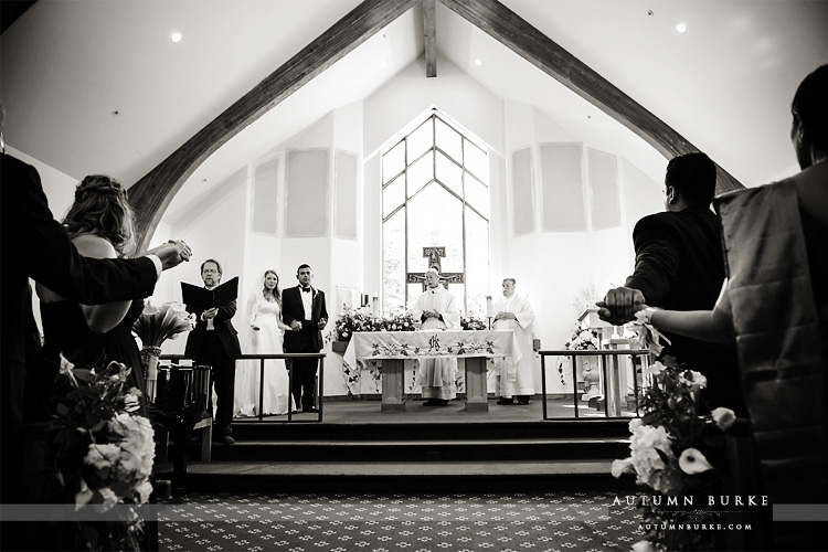 vail wedding chapel catholic mass colorado mountain wedding four seasons