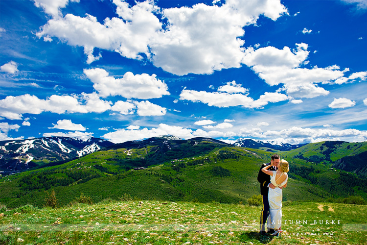 beaver creek colorado mountain wedding first look bride and groom westin riverfront