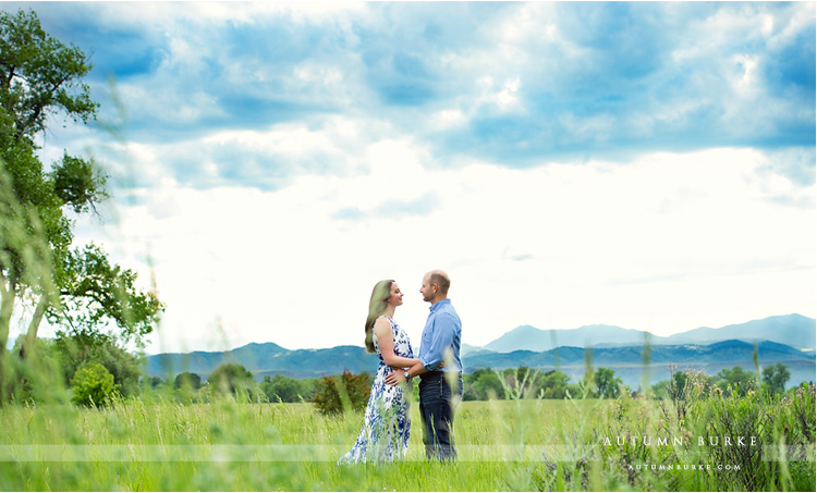 denver colorado engagement session mountains