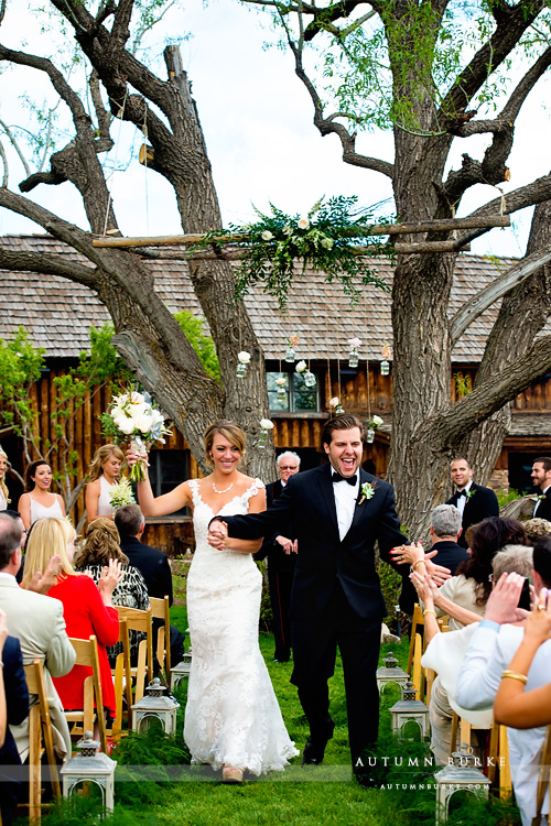 spruce mountain ranch wedding ceremony just married larkspur colorado