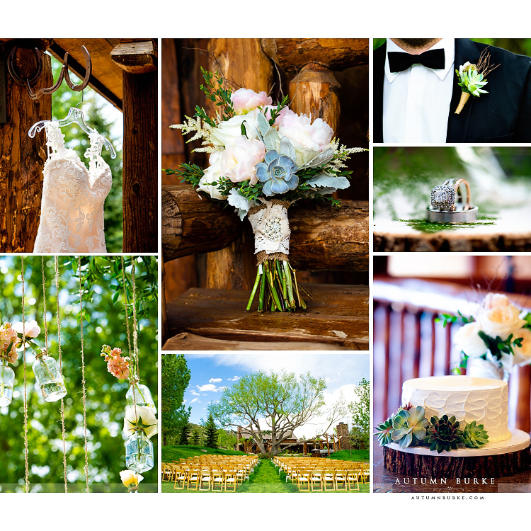 spruce mountain ranch wedding details bouquet graces chapel ceremony rustic elegance succulents colorado