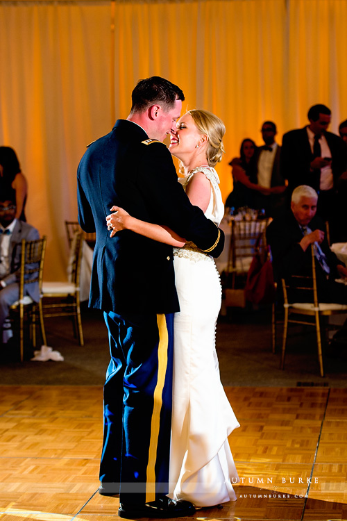 westin wedding colorado mountain beaver creek bride and groom first dance 1