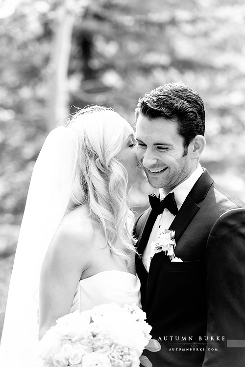 bride and groom vail colorado mountain wedding four seasons