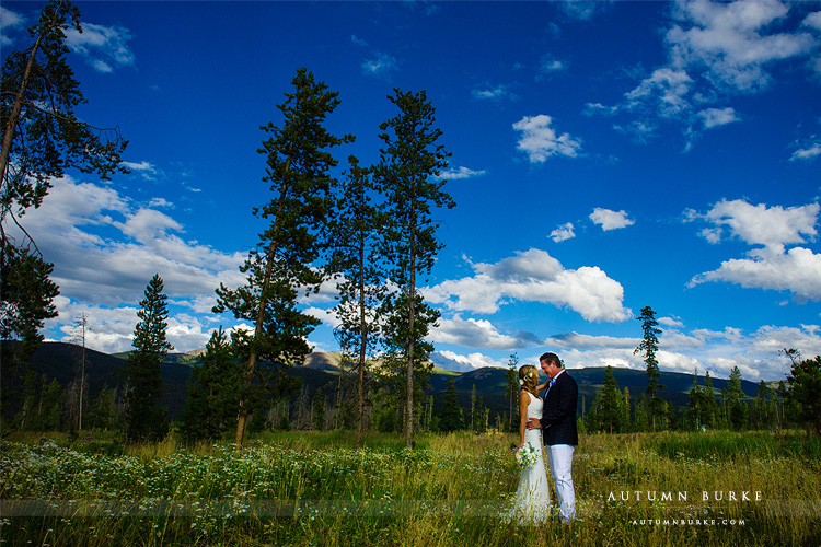 wild horse inn colorado mountain wedding winter park tabernash outdoor rustic bride and groom