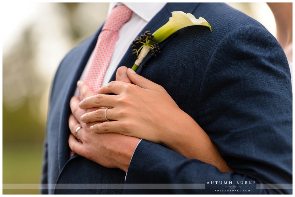 colorado wedding photography closeup rings hands denver