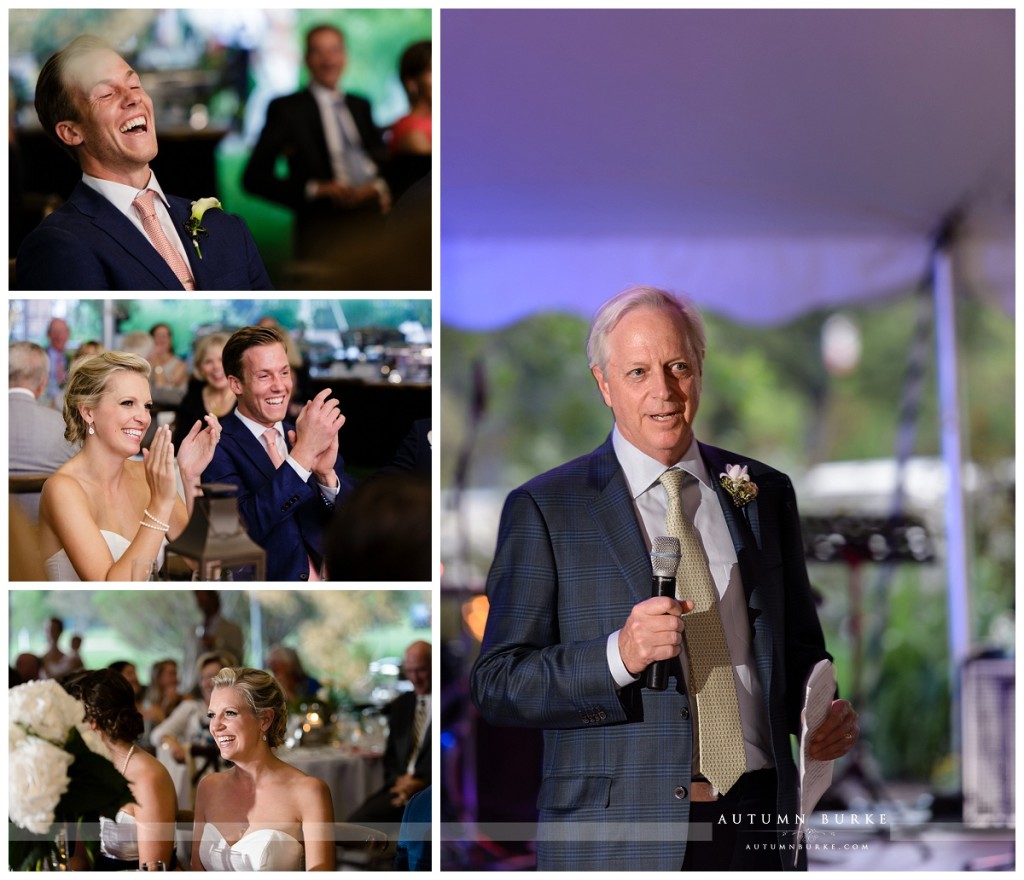 father of the bride wedding toasts denver colorado country club reception