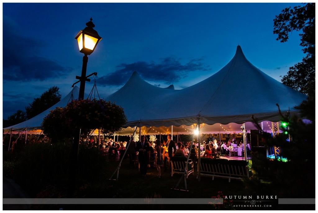 denver colorado country club wedding tent night sky sunset silhouette