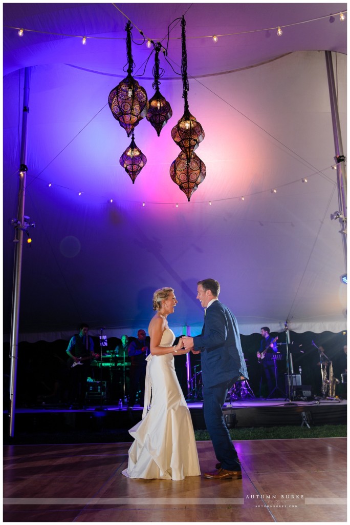 denver country club wedding first dance colorado bride and groom