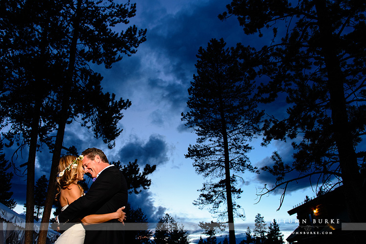 wild horse inn colorado wedding winter park mountain bride groom night sky