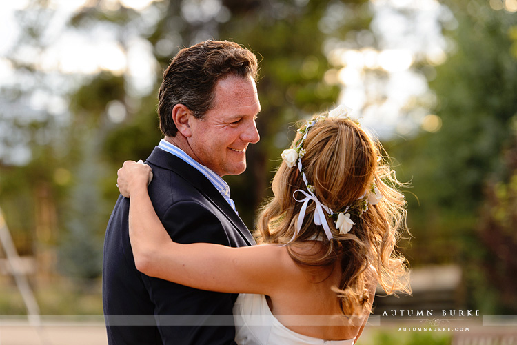 wild horse inn winter park wedding bride and groom dancing