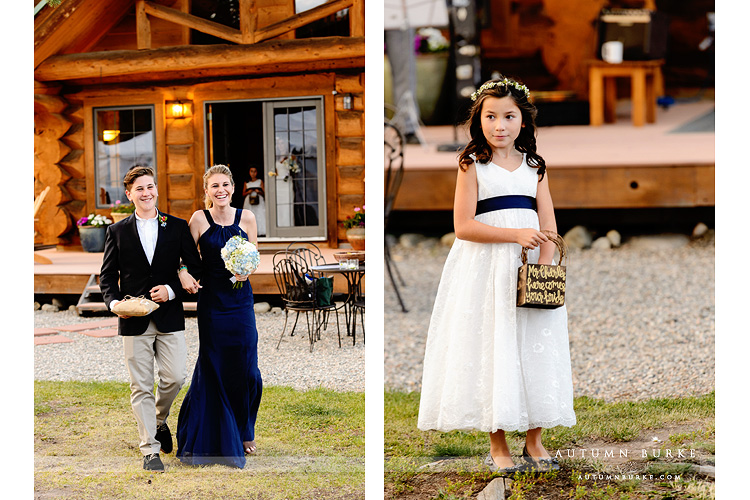 wild horse inn winter park wedding ceremony flower girl wedding party best man maid of honor