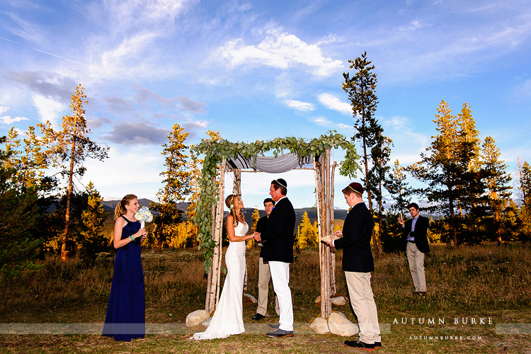 wild horse inn winter park wedding ceremony vows bride and groom