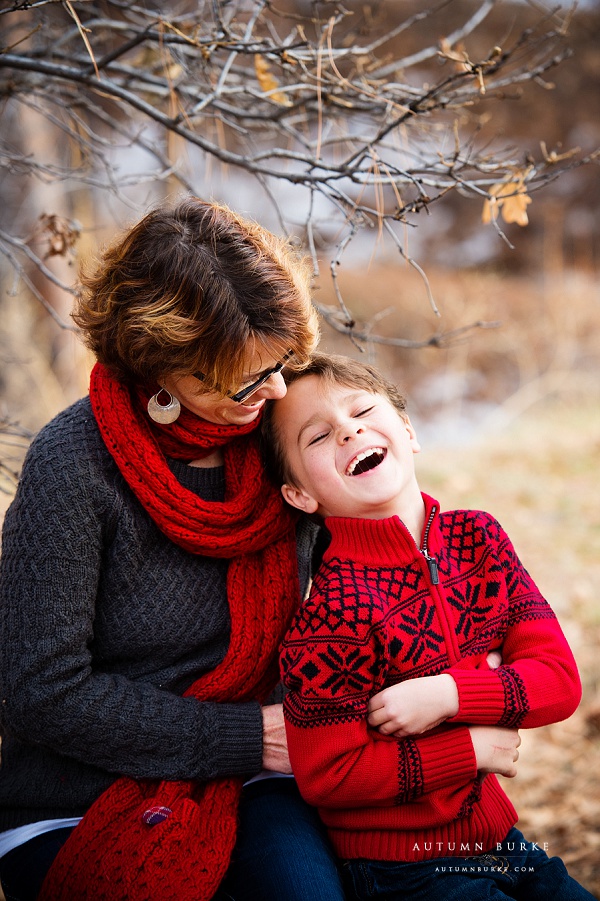 colorado family portrait mother son sweet holiday portrait love laughter denver lifestyle photography