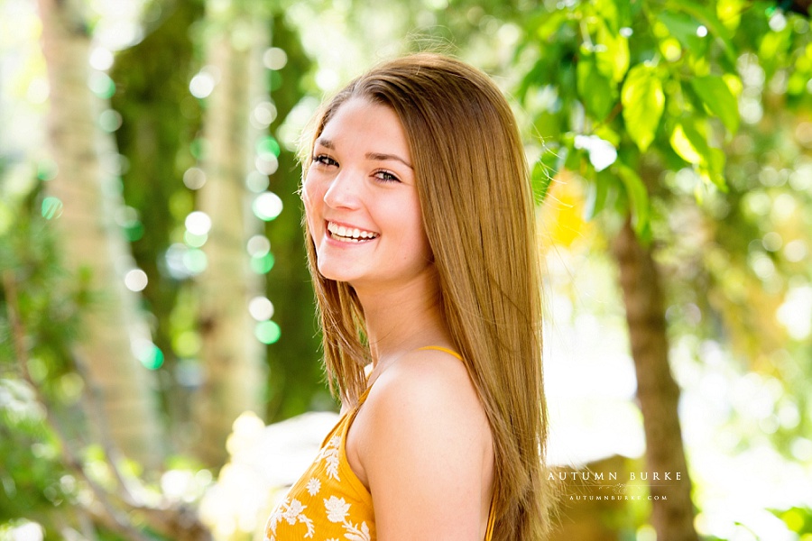 colorado high school senior portrait vail mountains