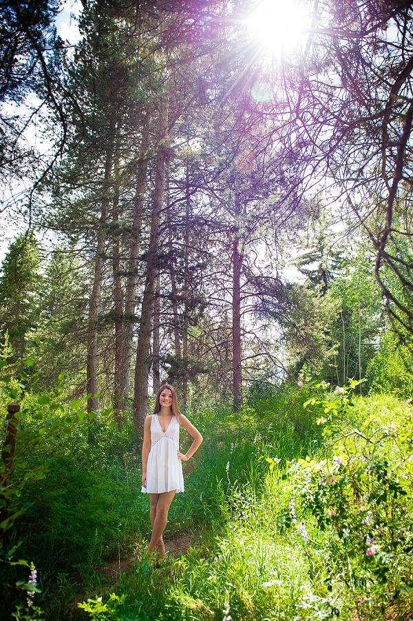 vail colorado high school senior portrait mountains 