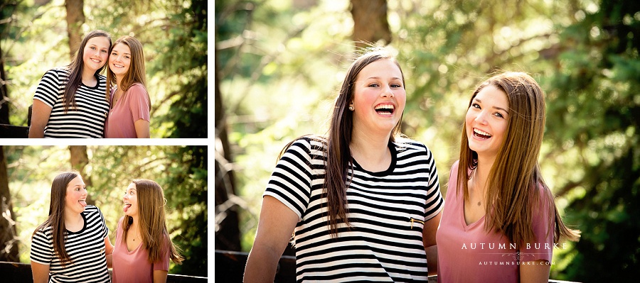 colorado natural portrait photography sisters laughter