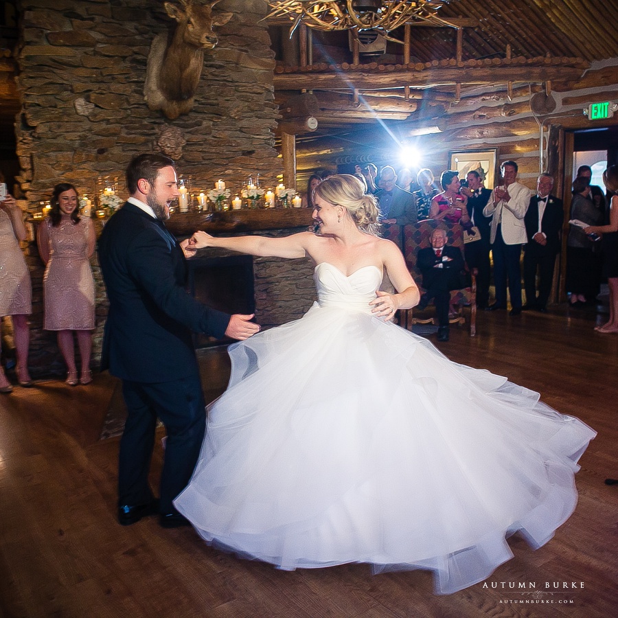 colorado wedding reception first dance