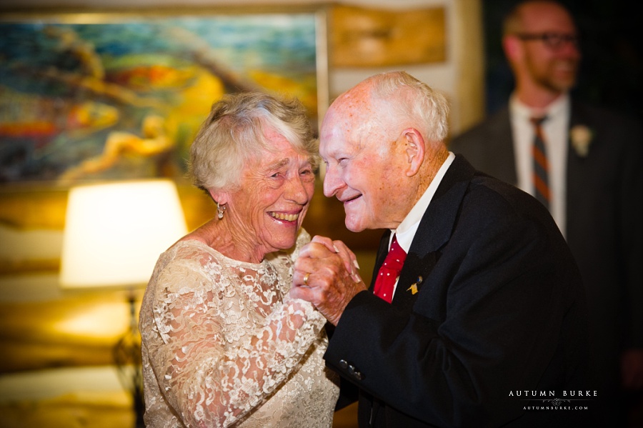 grandparents on the dance floor colorado wedding 