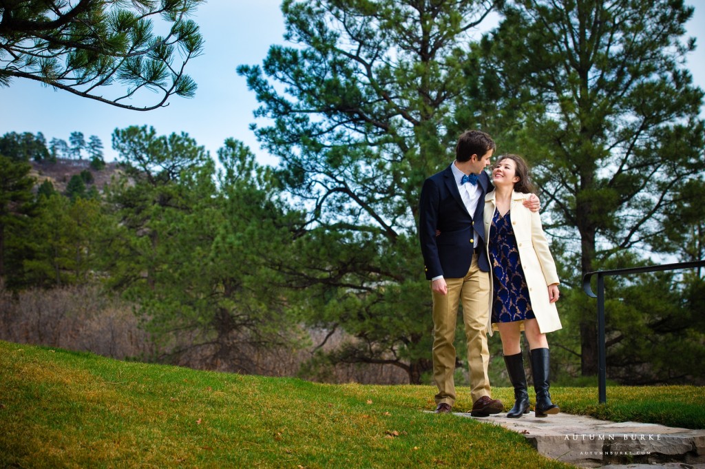 castle pines colorado wedding engagement portrait session