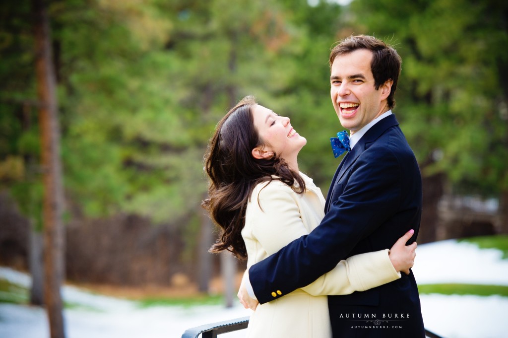 denver colorado wedding engagement laughter