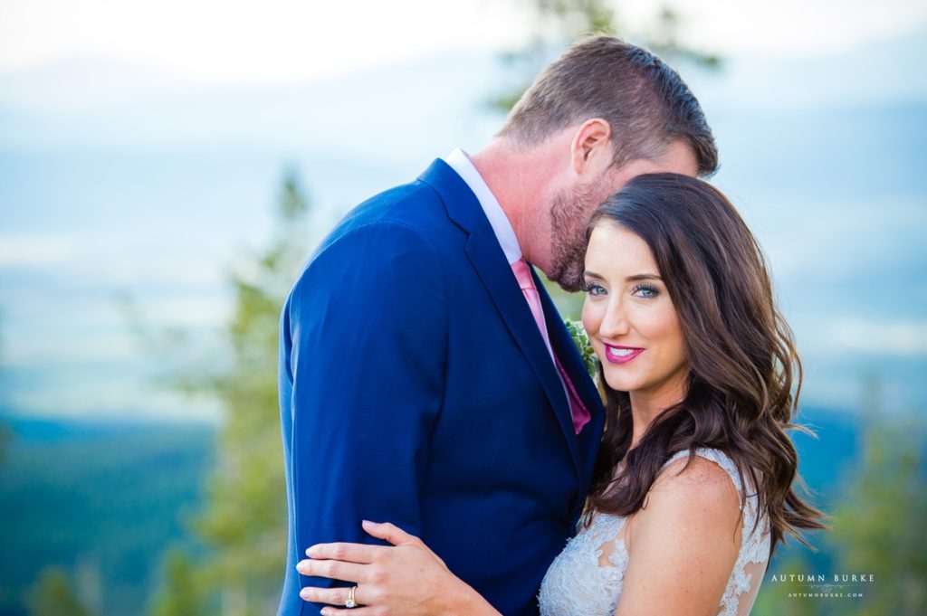 winter park colorado mountain wedding bride and groom