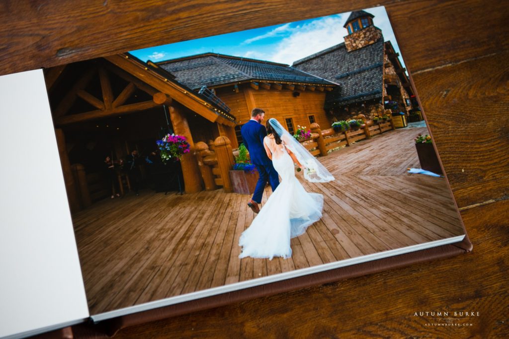 colorado wedding photography winter park wedding album lodge at sunspot wedding deck ceremony