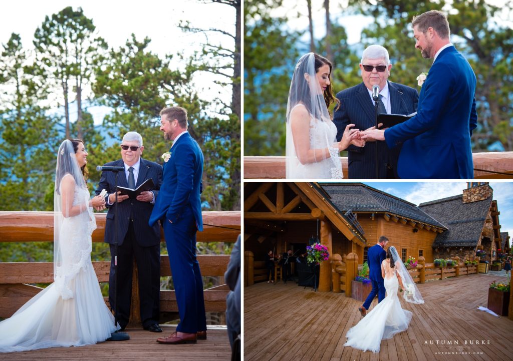 wedding ceremony lodge at sunspot winter park